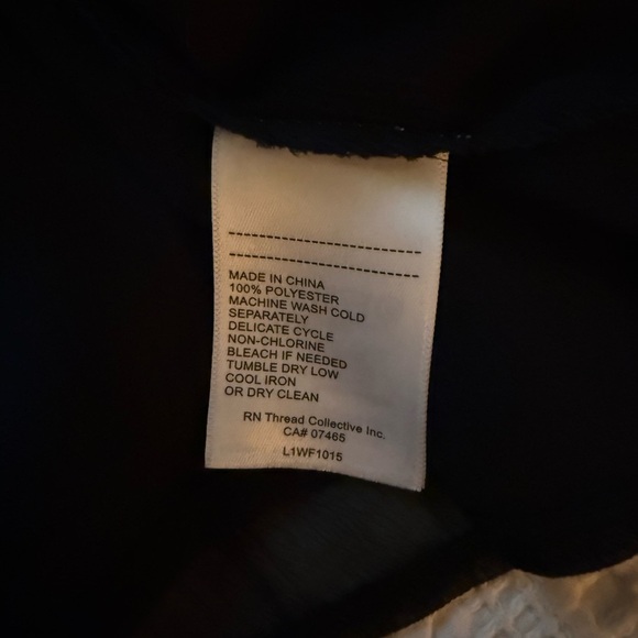 [M] Laundry By Shelli Segal Black Ruffled Long Sleeve Blouse - Picture 5 of 6